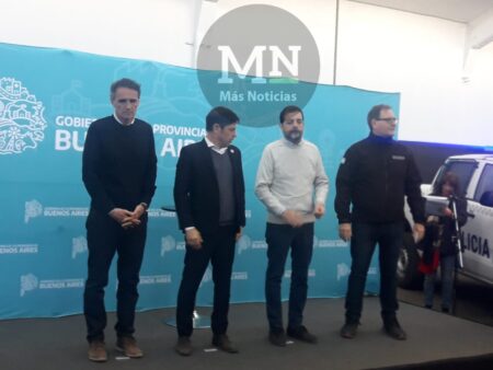 Moreira y Kicillof recorrieron la nueva base UTOI de San Martín