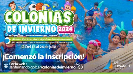 San Fernando inició la inscripción para sus Colonias de Invierno 2024