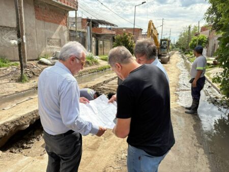 Tigre: Gestión municipal: Julio Zamora monitoreó obras de entubamiento en General Pacheco