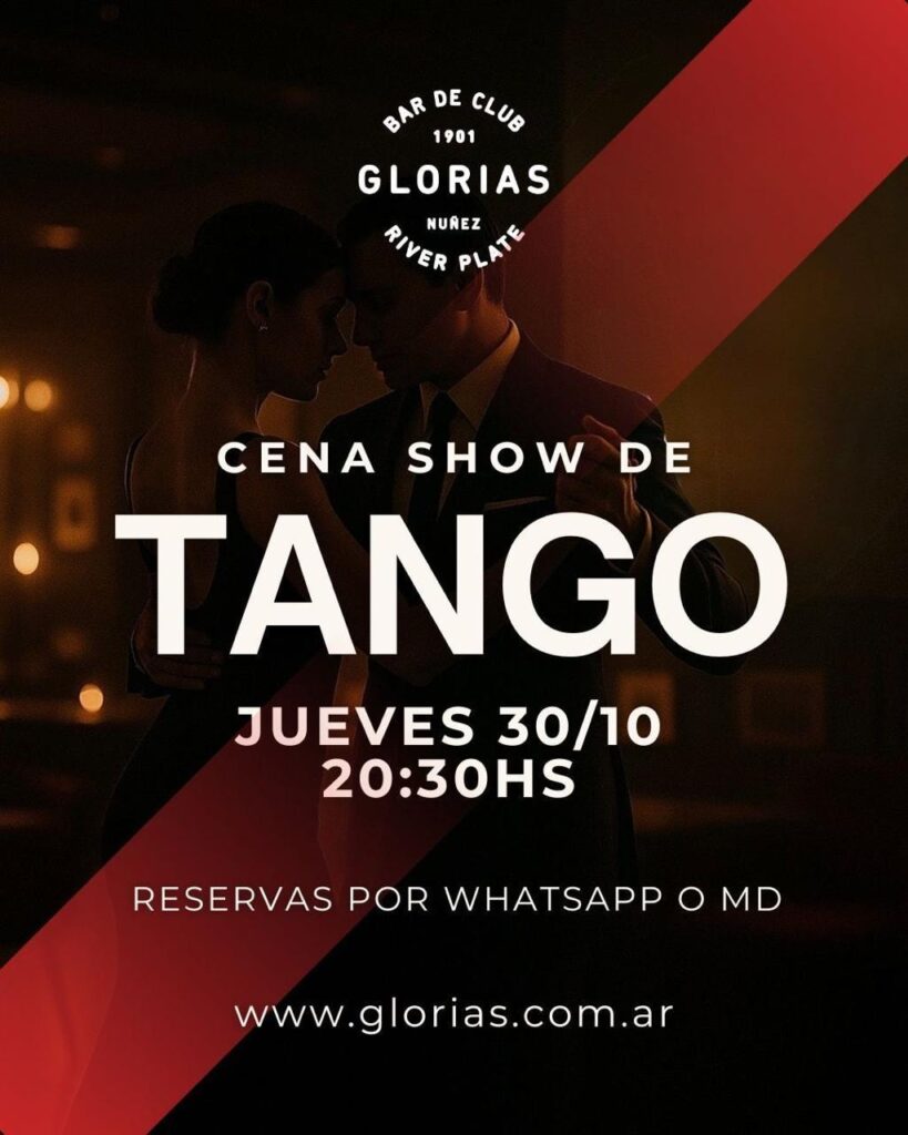 Cena Show en el Club Glorias River Plate