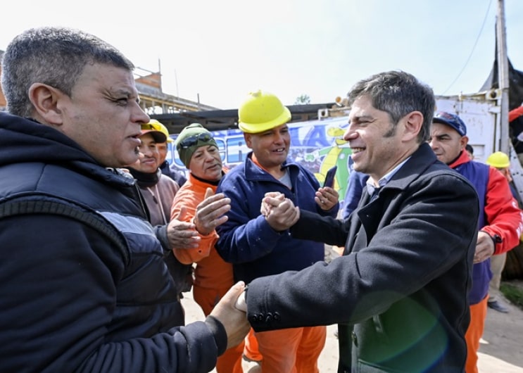 Kicillof recorrió los avances de las obras del nuevo Polo Educativo en La Carolina