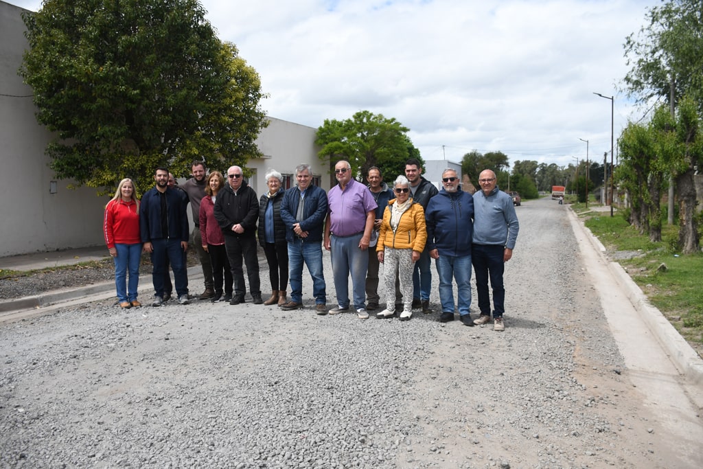 Chivilcoy: Finalizó la obra de cordón cuneta en cuatro cuadras, en la localidad de Moquehuá