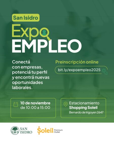 San Isidro: Llega Expo Empleo, la primera gran feria para promover la inserción laboral local