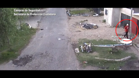 Tigre: Un individuo fue aprehendido por violentar un domo de seguridad municipal en la vía pública
