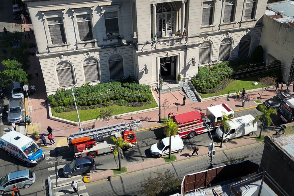 El Sistema de Protección Ciudadana de Tigre ejecutó un exitoso simulacro de evacuación en el centro de la ciudad