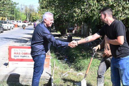Julio Zamora en General Pacheco: “Vamos a ejecutar un total de 50 mil metros de veredas vecinales en todo Tigre”