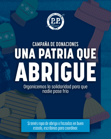 Arranca la campaña solidaria ‘Una Patria que Abrigue’ en San Martín