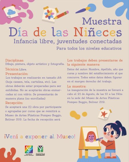 Chivilcoy: Invitan a niñas, niños y adolescentes a participar de la «Muestra de las Niñez»