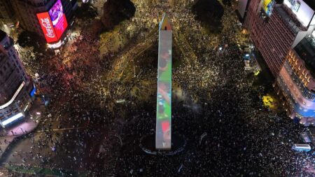 El Obelisco volvió a abrazar a la Selección