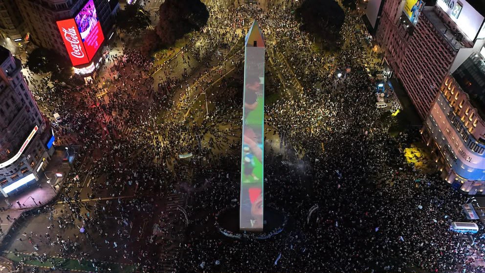 El Obelisco volvió a abrazar a la Selección