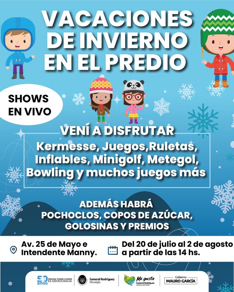General Rodríguez: Vacaciones de Invierno en el Predio Estación Cultural