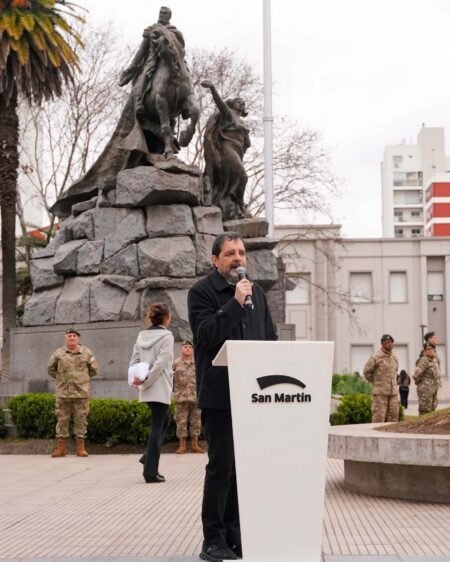 San Martín: Se conmemoró los 176 años del paso a la inmortalidad del General San Martín