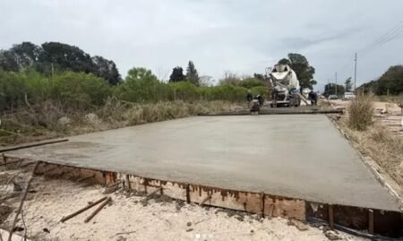 General Rodríguez: Se Reanudo la Pavimentacion De La Avenida Teresa Mastellone
