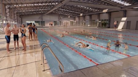 San Isidro: Comenzó la renovación integral de la pileta del Campo 5
