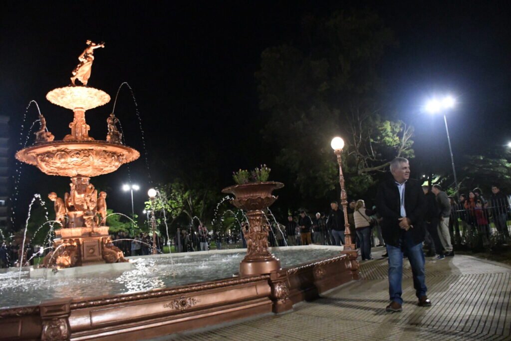 Chivilcoy recuperó la Fuente de Hebe con un trabajo íntegramente realizado por empleados municipales